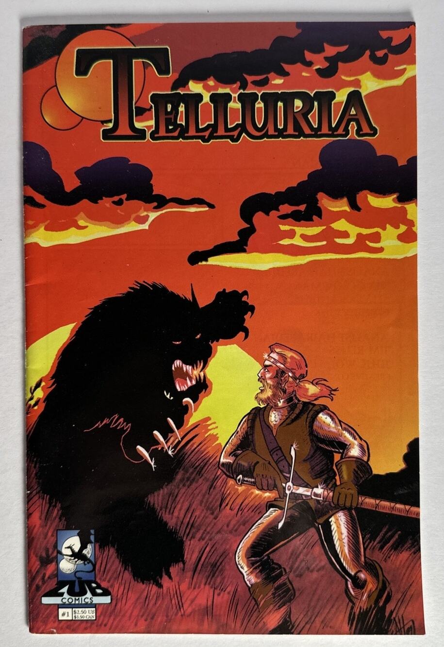 TELLURIA #1, Indy, Zub Comics, 1994, NM